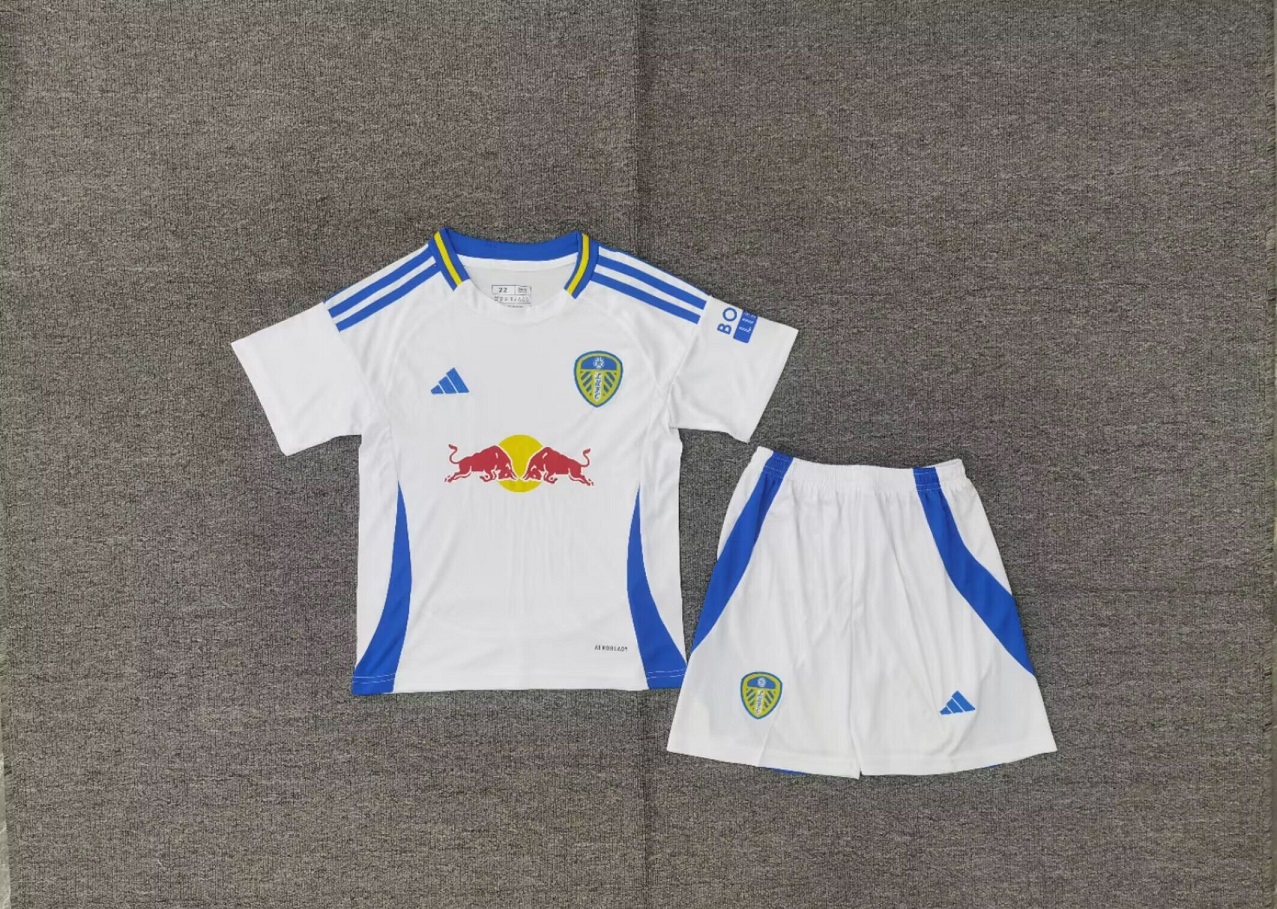 Kids-Leeds United 24/25 Home Soccer Jersey